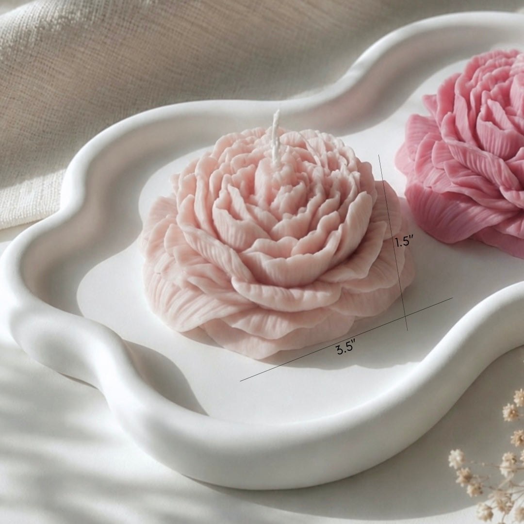 Handcrafted Peony Candles