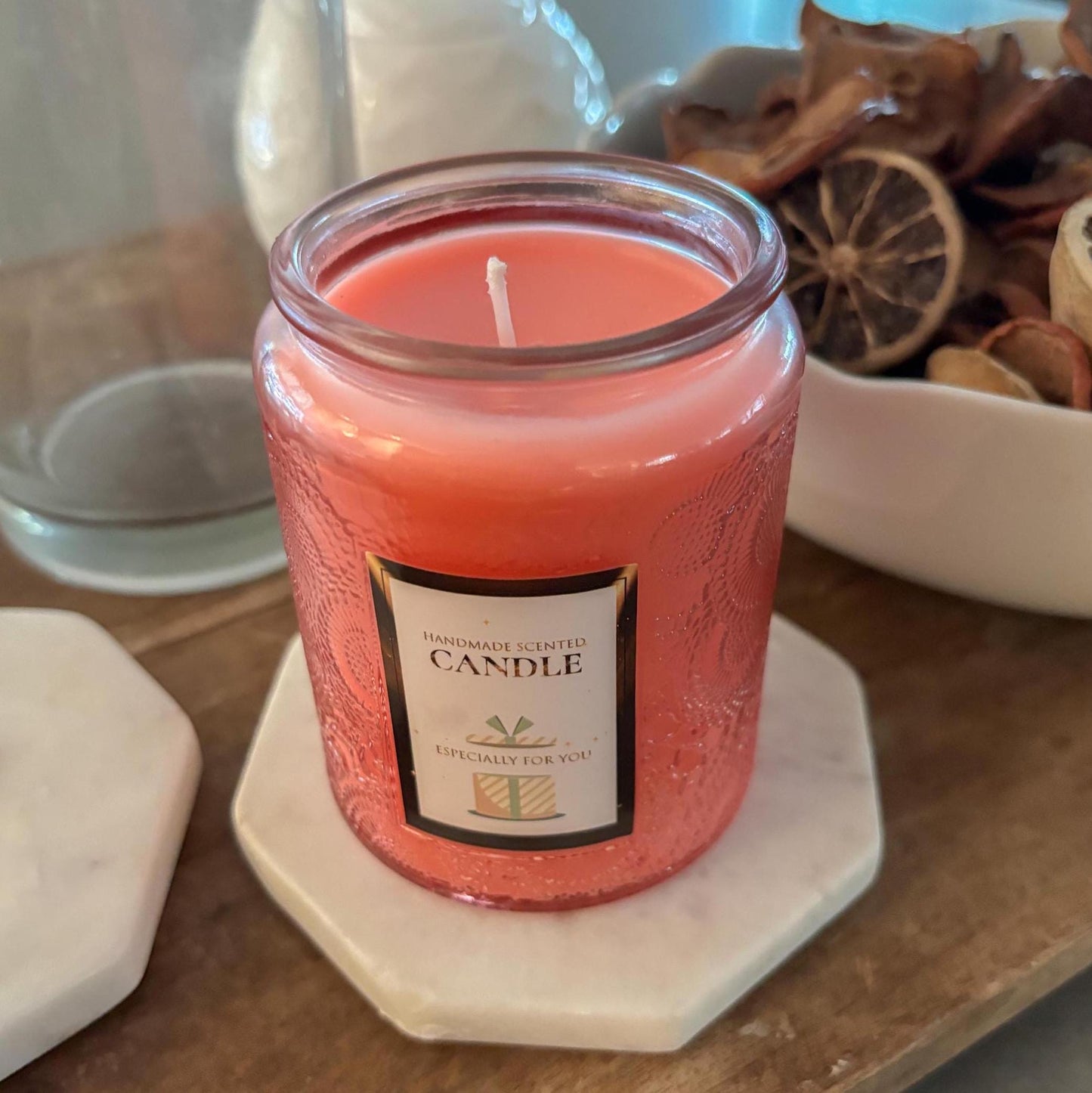 Glass Container Candles - Soy Wax and Essential Oils
