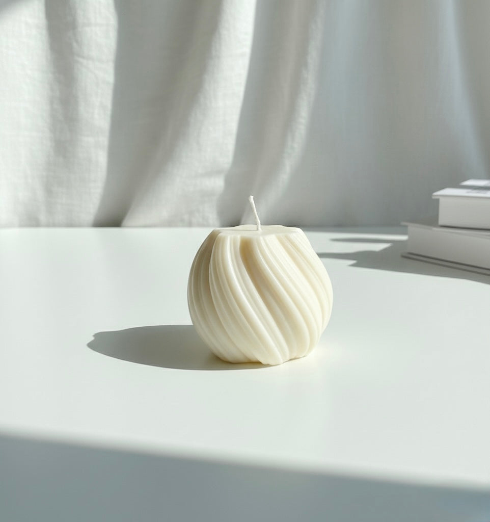 Swirl Sphere Candles