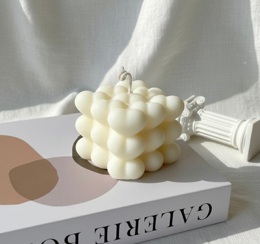Heart-Shaped Cube Candles