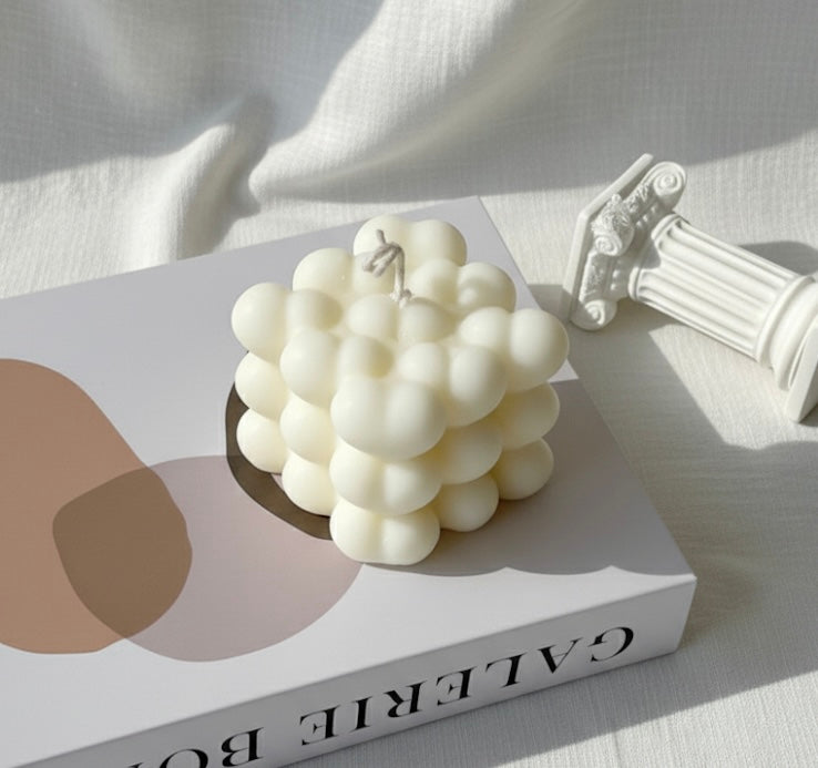 Heart-Shaped Cube Candles