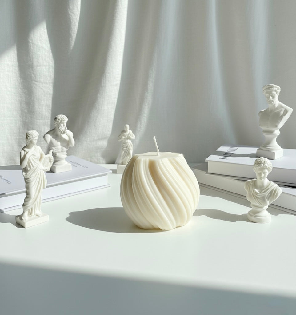 Swirl Sphere Candles