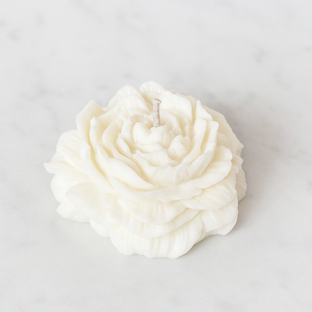 Handcrafted Peony Candles