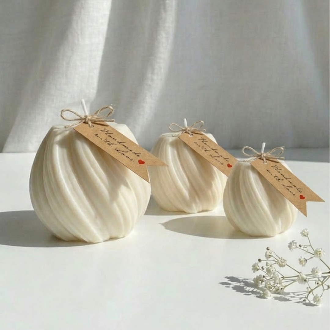 Swirl Sphere Candles