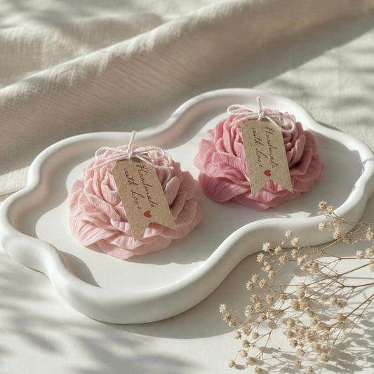 Handcrafted Peony Candles