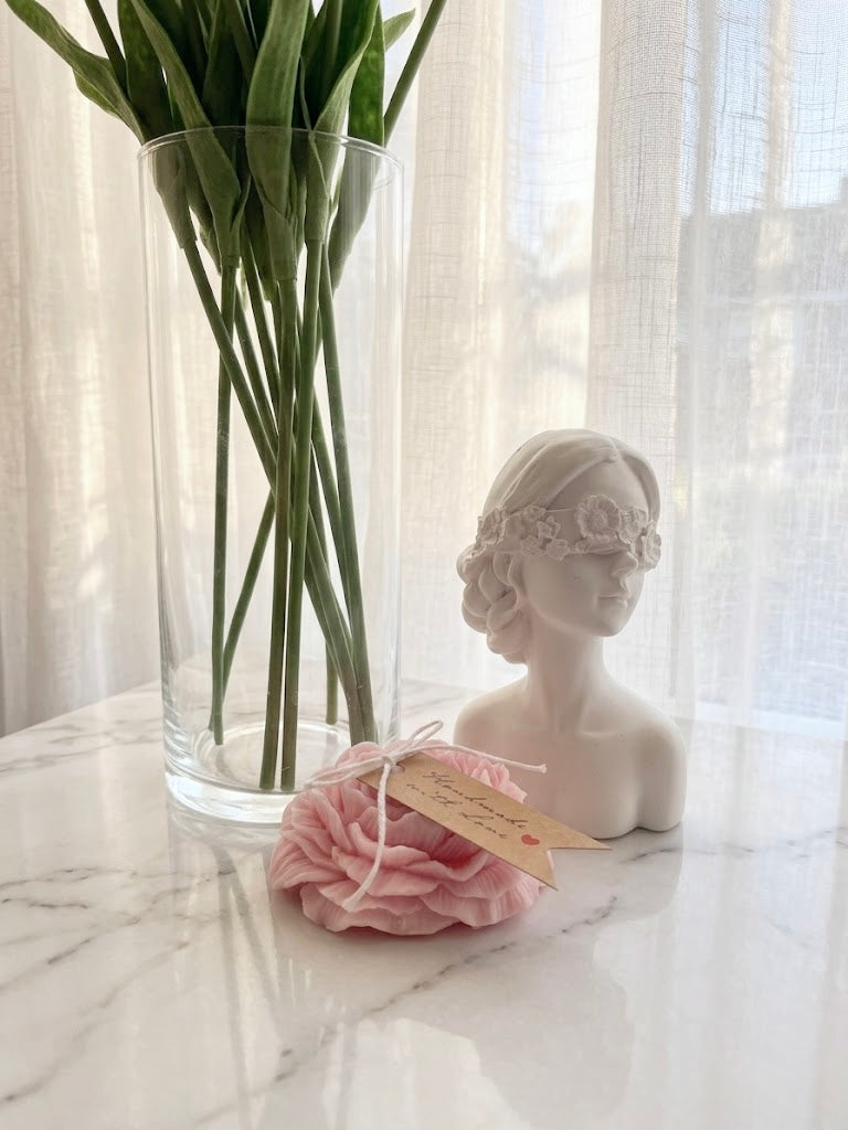 Handcrafted Peony Candles