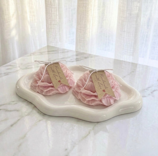 Handcrafted Peony Candles