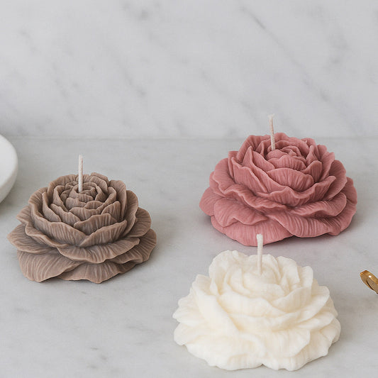 Handcrafted Peony Candles