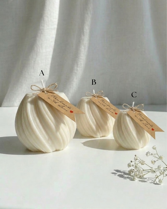 Swirl Sphere Candles