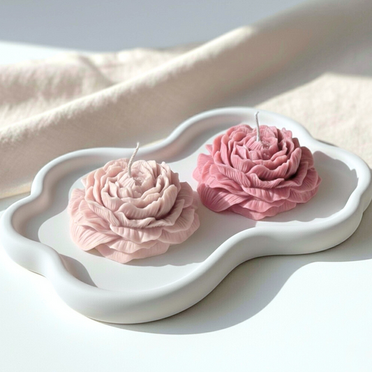 Handcrafted Peony Candles